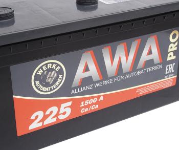 25 549 р. Аккумулятор AWA PRO 225Ач обратная полярность AWA 6ст225(3)  с доставкой в г. Майкоп. Увеличить фотографию 2