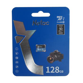 929 р. Карта памяти 128GB MicroSD class 10 NETAC NETAC nt02p500stn-128g-s  с доставкой в г. Майкоп. Увеличить фотографию 1
