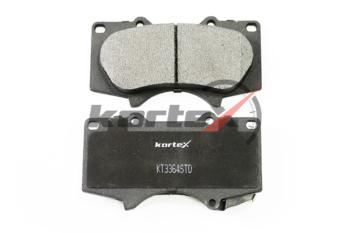 1 779 р. Комплект передних колодок дисковых тормозов (4 шт.) KORTEX Mitsubishi Pajero 4 V80 дорестайлинг (2006-2011)  с доставкой в г. Майкоп. Увеличить фотографию 3