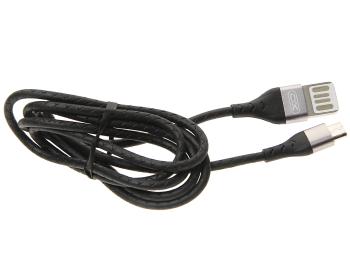 299 р. Кабель USB Type C 1м серый XO XO nb188 gray  с доставкой в г. Майкоп. Увеличить фотографию 1