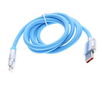 439 р. Кабель USB Type C 1.2м синий XO XO nb227 blue  с доставкой в г. Майкоп. Увеличить фотографию 2