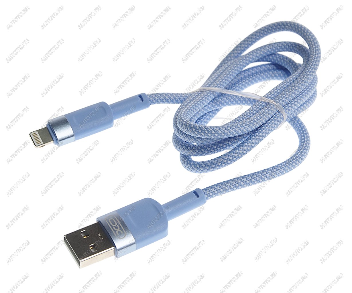 329 р. Кабель iPhone (5-) 1м голубой XO XO nb198 blue  с доставкой в г. Майкоп