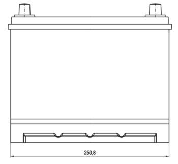 13 599 р. Аккумулятор VOLTHOR EFB 70Ач обратная полярность VOLTHOR 6ст70(0) 57029 d26  с доставкой в г. Майкоп. Увеличить фотографию 2