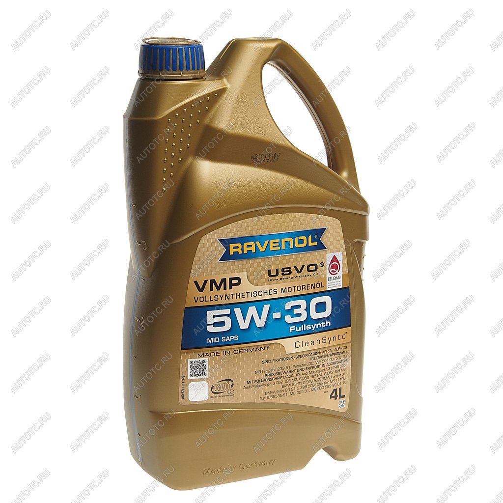 9 749 р. Масло моторное VMP 5W30 синт.4л (Уценка) RAVENOL RAVENOL 1111122-004  с доставкой в г. Майкоп