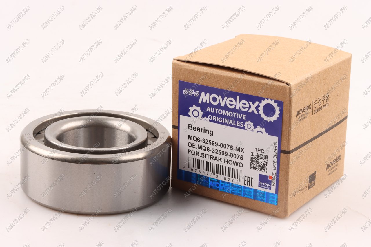 1 289 р. Подшипник SITRAK HOWO роликовый цилиндрический MOVELEX MOVELEX mq6325990075-mx MOVELEX mq6325990075-mx  с доставкой в г. Майкоп