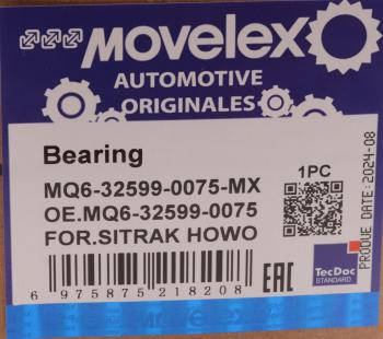 1 289 р. Подшипник SITRAK HOWO роликовый цилиндрический MOVELEX MOVELEX mq6325990075-mx MOVELEX mq6325990075-mx  с доставкой в г. Майкоп. Увеличить фотографию 4