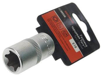 148 р. Головка торцевая 1/2 TORX E18 АВТОДЕЛО АВТОДЕЛО 39318 АВТОДЕЛО 39318  с доставкой в г. Майкоп. Увеличить фотографию 2