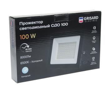 939 р. Светильник светодиодный 220V 100W 6500K черный GRISARD ELECTRIC GRISARD ELECTRIC gre-004-0001 GRISARD ELECTRIC gre-004-0001  с доставкой в г. Майкоп. Увеличить фотографию 4