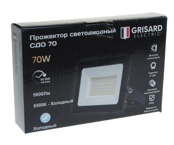619 р. Светильник светодиодный 220V 70W 6500K черный GRISARD ELECTRIC GRISARD ELECTRIC gre-004-0007 GRISARD ELECTRIC gre-004-0007  с доставкой в г. Майкоп. Увеличить фотографию 4