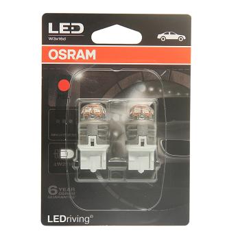 1 649 р. Лампа светодиодная 12V W21W W3x16d бесцокольная блистер (2шт.) Red OSRAM OSRAM 7905r-02b OSRAM 7905r-02b  с доставкой в г. Майкоп. Увеличить фотографию 1