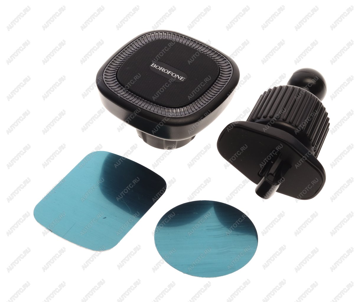 419 р. Держатель телефона на дефлектор магнитный BOROFONE BOROFONE bh96 black gray BOROFONE bh96 black gray  с доставкой в г. Майкоп