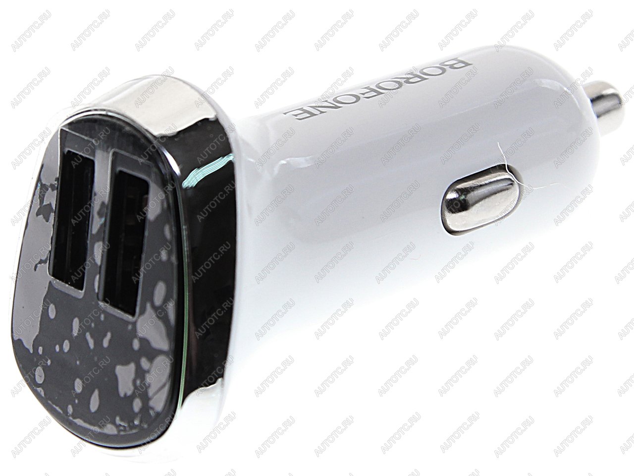 479 р. Устройство зарядное в прикуриватель 2USB 12V белое BOROFONE BOROFONE bz15 white BOROFONE bz15 white  с доставкой в г. Майкоп