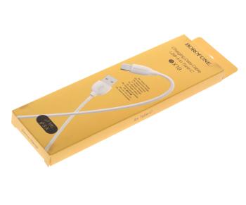 97 р. Кабель USB Type C 1м BOROFONE BOROFONE bx19 белый BOROFONE bx19 белый  с доставкой в г. Майкоп. Увеличить фотографию 3