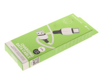 97 р. Кабель USB Type C 1м BOROFONE BOROFONE bx84 белый BOROFONE bx84 белый  с доставкой в г. Майкоп. Увеличить фотографию 3
