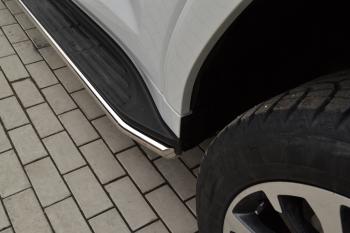 14 099 р. Защита порогов PT GROUP с окантовкой Ø38мм (НПС) HAVAL H9 2024- Haval H9 (2024-2025)  с доставкой в г. Майкоп. Увеличить фотографию 9
