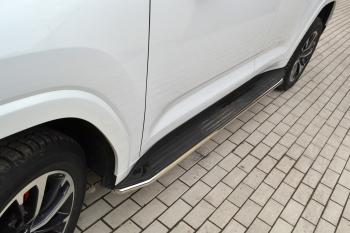 14 099 р. Защита порогов PT GROUP с окантовкой Ø38мм (НПС) HAVAL H9 2024- Haval H9 (2024-2025)  с доставкой в г. Майкоп. Увеличить фотографию 8