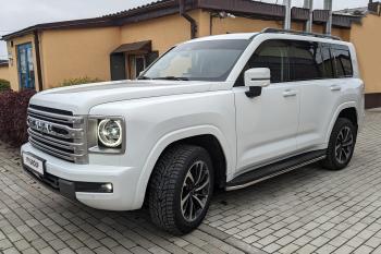 14 099 р. Защита порогов PT GROUP с окантовкой Ø38мм (НПС) HAVAL H9 2024- Haval H9 (2024-2025)  с доставкой в г. Майкоп. Увеличить фотографию 6