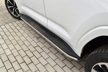 14 099 р. Защита порогов PT GROUP с окантовкой Ø38мм (НПС) HAVAL H9 2024- Haval H9 (2024-2025)  с доставкой в г. Майкоп. Увеличить фотографию 3