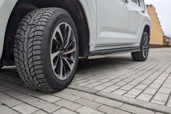 14 099 р. Защита порогов PT GROUP с окантовкой Ø38мм (НПС) HAVAL H9 2024- Haval H9 (2024-2025)  с доставкой в г. Майкоп. Увеличить фотографию 2