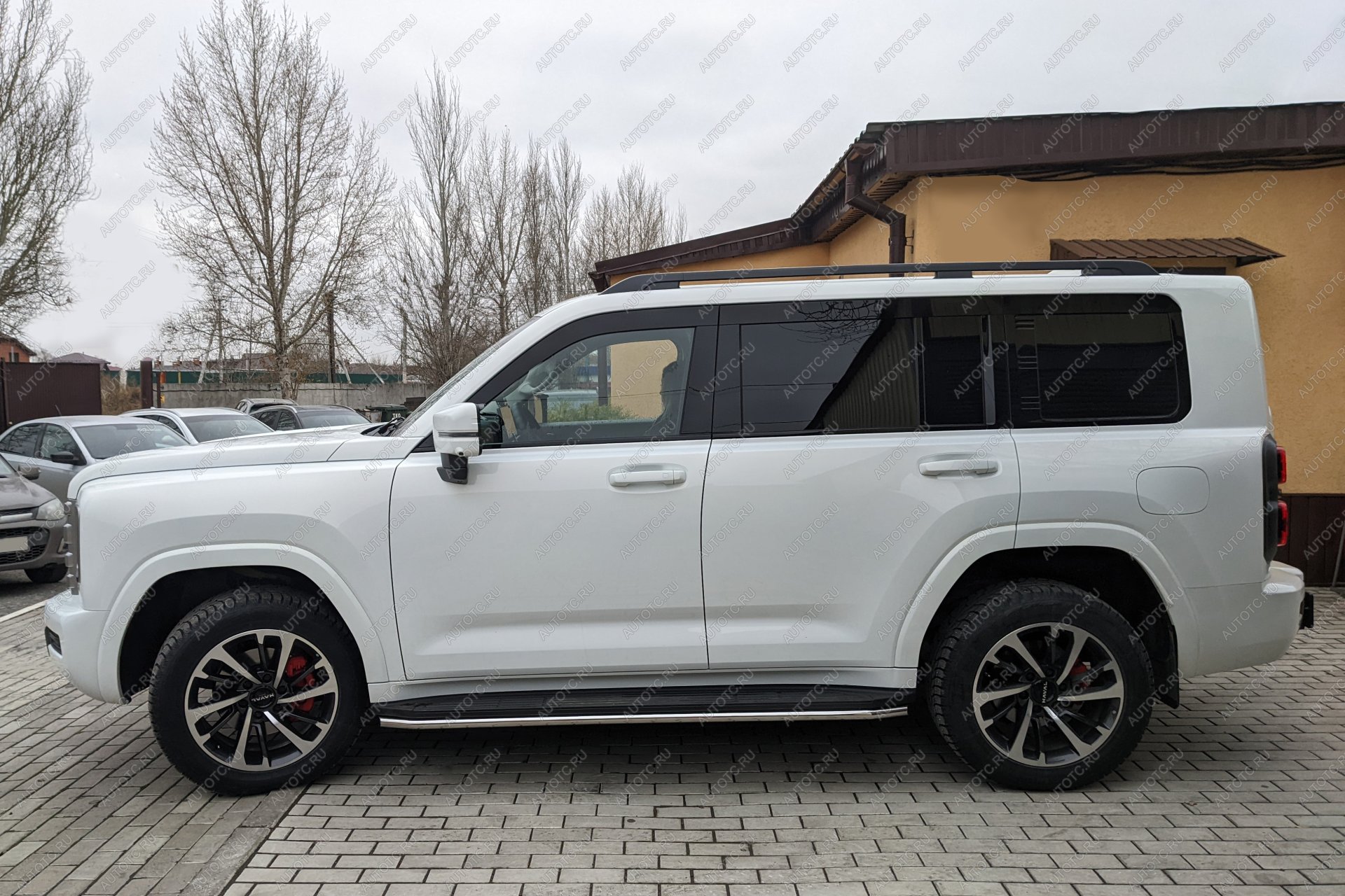 14 099 р. Защита порогов PT GROUP с окантовкой Ø38мм (НПС) HAVAL H9 2024- Haval H9 (2024-2025)  с доставкой в г. Майкоп