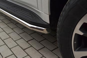 34 299 р. Защита порогов PT GROUP с алюминиевой площадкой Ø51мм(НПС) CHANGAN HUNTER Plus 2023- Haval H9 (2024-2025)  с доставкой в г. Майкоп. Увеличить фотографию 7