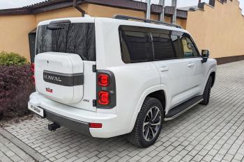 34 299 р. Защита порогов PT GROUP с алюминиевой площадкой Ø51мм(НПС) CHANGAN HUNTER Plus 2023- Haval H9 (2024-2025)  с доставкой в г. Майкоп. Увеличить фотографию 11
