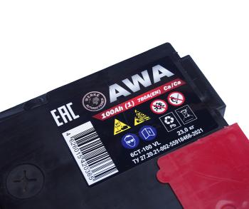 12 899 р. Аккумулятор AWA PRO 100Ач AWA 6ст100(1)  с доставкой в г. Майкоп. Увеличить фотографию 5