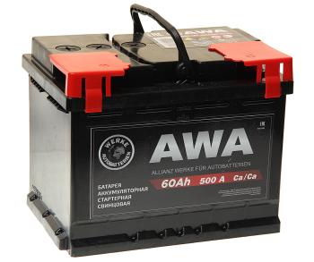 7 999 р. Аккумулятор AWA PRO 60Ач обратная полярность AWA 6ст60(0)  с доставкой в г. Майкоп. Увеличить фотографию 1