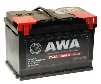 10 299 р. Аккумулятор AWA PRO 75Ач обратная полярность AWA 6ст75(0)  с доставкой в г. Майкоп. Увеличить фотографию 1