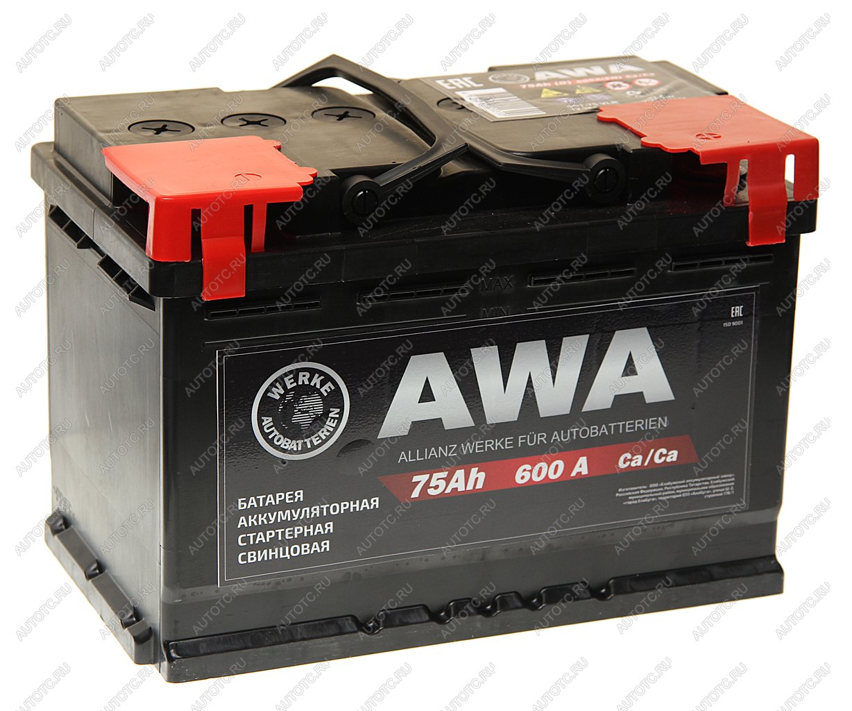 10 299 р. Аккумулятор AWA PRO 75Ач обратная полярность AWA 6ст75(0)  с доставкой в г. Майкоп