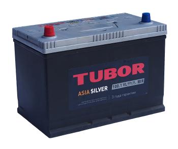 15 249 р. Аккумулятор TUBOR Asia Silver 100Ач TUBOR 6ст100(1) d31r  с доставкой в г. Майкоп. Увеличить фотографию 1
