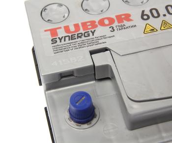 10 999 р. Аккумулятор TUBOR Synergy 60Ач обратная полярность,низкий TUBOR 6ст60(0)  с доставкой в г. Майкоп. Увеличить фотографию 2