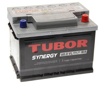 10 999 р. Аккумулятор TUBOR Synergy 60Ач обратная полярность,низкий TUBOR 6ст60(0)  с доставкой в г. Майкоп. Увеличить фотографию 1