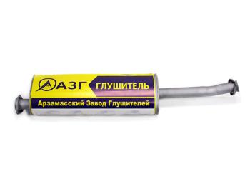 5 399 р. Глушитель ГАЗ-3302,3221 дв.CUMMINS 2.8,УМЗ-4216 ЕВРО-4 выход боковой усиленный АЗГ АЗГ 3221-1201008-50  с доставкой в г. Майкоп. Увеличить фотографию 1