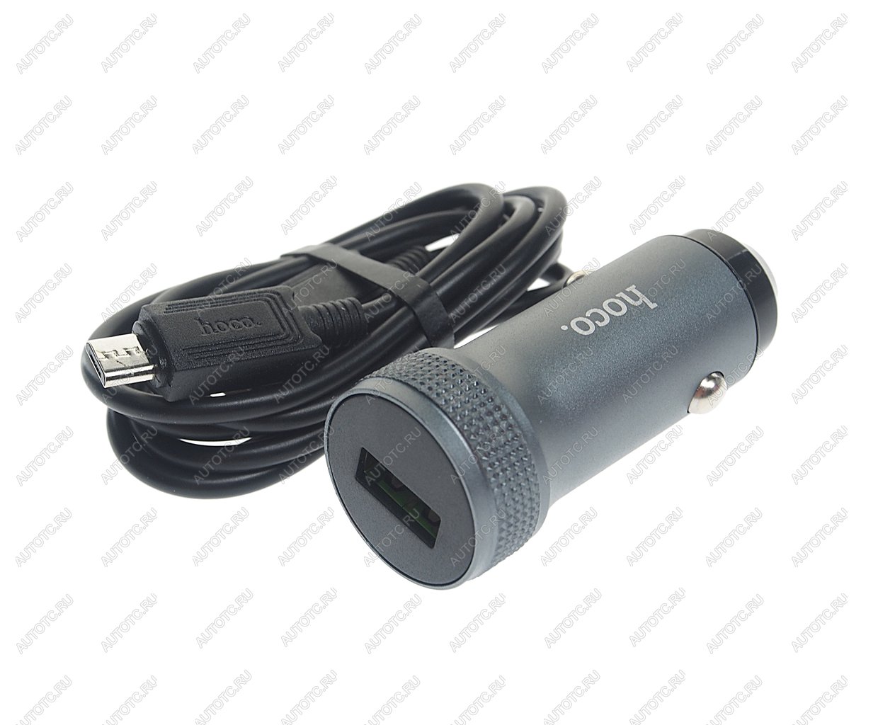 499 р. Устройство зарядное в прикуриватель 1USB 12V HOCO HOCO z49a grey  с доставкой в г. Майкоп
