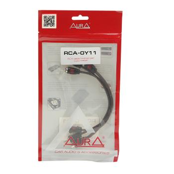 569 р. Переходник RCA-2RCA 2шт. AURA AURA rca-0y11  с доставкой в г. Майкоп. Увеличить фотографию 1