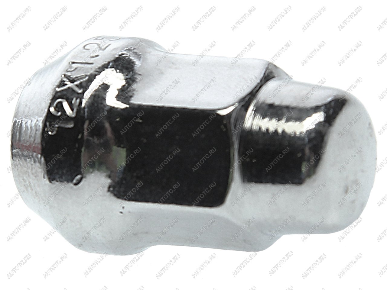 45 р. Гайка колеса М12х1.25х35 конус закрытая ключ 19мм хром MEGAPOWER MEGAPOWER м12х1.25х35  с доставкой в г. Майкоп