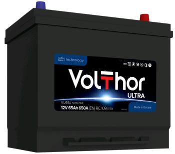 13 549 р. Аккумулятор VOLTHOR Ultra 65Ач обратная полярность VOLTHOR 6ст65(0) 56568 d23  с доставкой в г. Майкоп. Увеличить фотографию 1