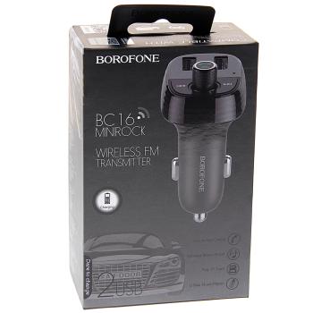 1 199 р. Устройство зарядное в прикуриватель с трансмиттером (bluetooth,hands free) BOROFONE BOROFONE bc16 black  с доставкой в г. Майкоп. Увеличить фотографию 1