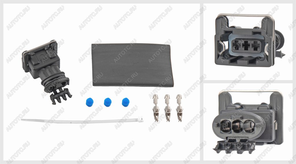 699 р. Разъем RENAULT электрический (3-х контактный) TE PARTS TE PARTS 7700798  с доставкой в г. Майкоп