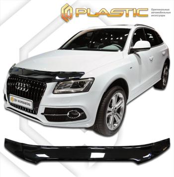 2 199 р. Дефлектор капотаClassic черныйAudiQ5 2012–2016  2010010111304  с доставкой в г. Майкоп. Увеличить фотографию 1