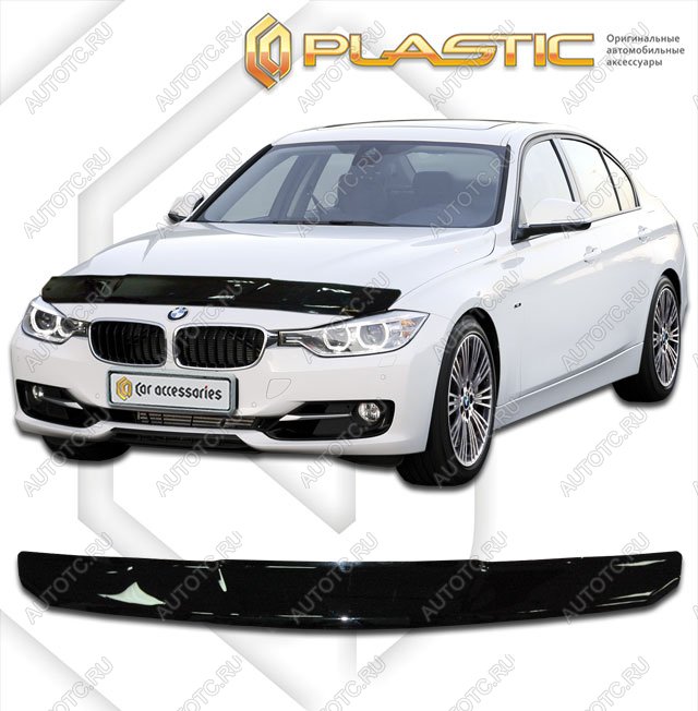2 099 р. Дефлектор капотаClassic черныйBMW3 Series 2011 - 2018F30  2010010110376  с доставкой в г. Майкоп