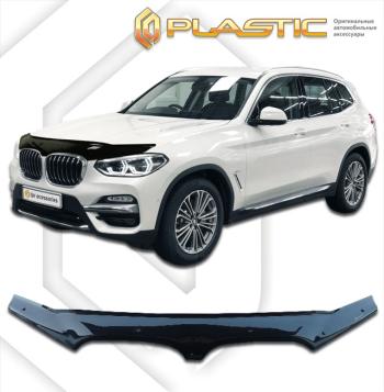 2 199 р. Дефлектор капотаClassic черныйBMWX3 2017-н.в.  2010010114893  с доставкой в г. Майкоп. Увеличить фотографию 1
