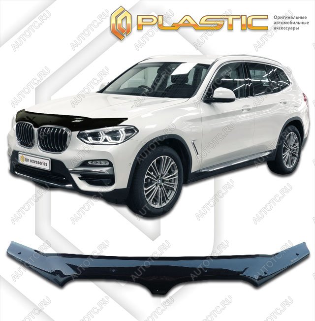 2 199 р. Дефлектор капотаClassic черныйBMWX3 2017-н.в.  2010010114893  с доставкой в г. Майкоп