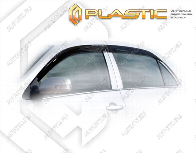 2 099 р. Ветровики дверейClassic полупрозрачныйToyotaCorolla Cедан2007-2010E150Chrome molding=120,  2010030302010  с доставкой в г. Майкоп
