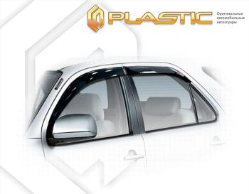 2 299 р. Ветровики дверейClassic полупрозрачныйToyotaFortuner 2012–2015Chrome molding=120,  2010030308685  с доставкой в г. Майкоп. Увеличить фотографию 1