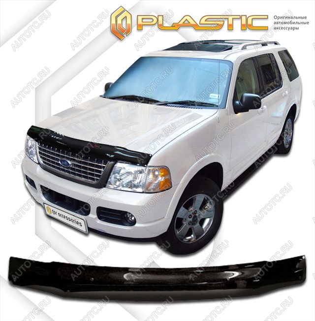 2 159 р. Дефлектор капотаClassic черныйFordExplorer 2001-2005  2010010103286  с доставкой в г. Майкоп