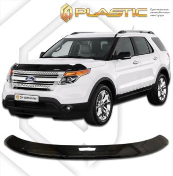 2 199 р. Дефлектор капотаClassic черныйFordExplorer 2011–2015.  2010010107659  с доставкой в г. Майкоп. Увеличить фотографию 1