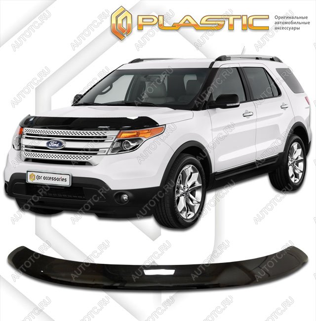 2 199 р. Дефлектор капотаClassic черныйFordExplorer 2011–2015.  2010010107659  с доставкой в г. Майкоп