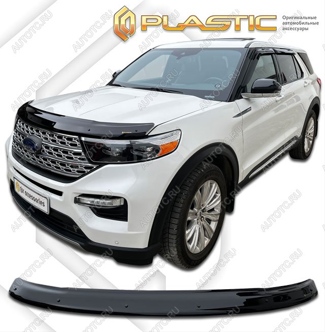 2 079 р. Дефлектор капотаClassic черныйFordExplorer VI поколение, джипsuv 5 дв., рынок США 2019 - н.в.U625  2010010118143  с доставкой в г. Майкоп